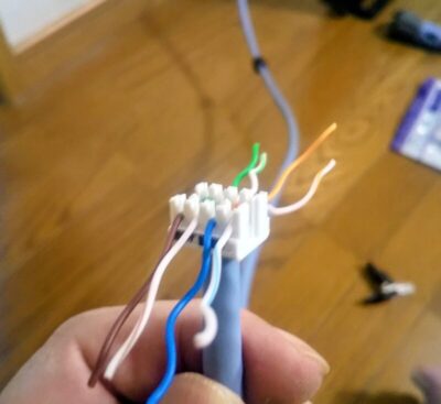 1階→ルーター到着／プラグ成端